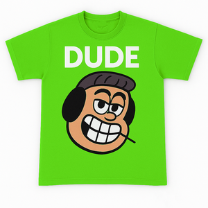 Nouvelle Arrivée 2026 – T-shirt Homme Bleu à Manches Courtes avec Motif Visage de Personnage de Dessin Animé, Coupe Droite, Col Rond, Style Décontracté, en Coton Jersey Imprimé - Product Image 2