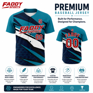 Custom Design Sublimation Baseball Jersey Full Button Up Team Uniform Men Breathable <b>Mesh</b> Softball Shirt Wholesale Training Gear - Product Image 5