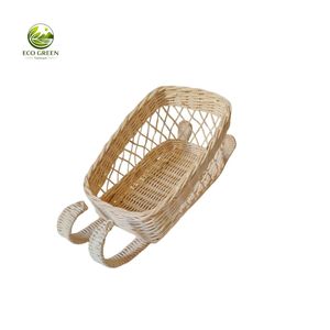 Natural Woven Rattan Christmas Ornaments Handmade Holiday Tree Hanging Decorations Wholesale Gifts - Product Image 3