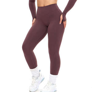 กางเกงเลกกิ้งออกกำลังกายสำหรับผู้หญิง CIYING Factory แบบเว้าลึก ตัดเย็บตามสั่ง พร้อมโลโก้ เอวสูง กระชับรูปร่าง สำหรับออกกำลังกายในยิม - Product Image 4