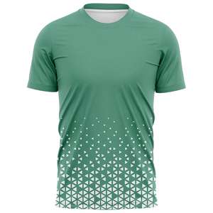 T-shirts pour hommes en coton tricoté 100 % écologiques, respirants, à manches courtes, coupe classique, avec logo personnalisé au dos et au col – Vente en gros - Product Image 3