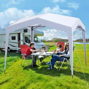 Tenda a baldacchino pop-up con 4 pareti laterali in rete e borsa con ruote - Product Image 3