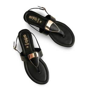 Sandalias de tacón informales negras CL1882 - Product Image 1