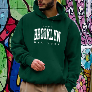 Sudadera con Capucha de Punto Grueso para Invierno - 100% Poliéster Ecológico, Sudaderas Personalizadas de 415 Gramos, Corte Regular, para Hombre - Product Image 3