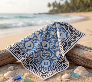 Pañuelo al por mayor con estampado artesanal, 100% algodón, para la cabeza, lazo para el pelo, pañuelo para el cuello, estampado floral, estilo bohemio, pañuelo para la cabeza, pañuelo para el cuello - Product Image 4