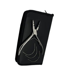 Professional Hair Extension <b>Beading</b> Tools <b>Kit</b> with Pliers Pulling Hook Leather Pouch Customize Hair Extension Tools - Product Image 3