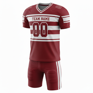 Ensemble personnalisable de maillot et short de football américain avec position du logo sur le devant - Product Image 1