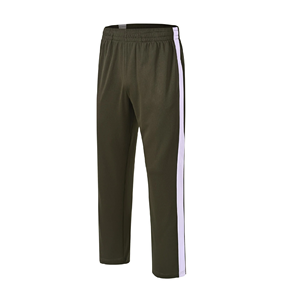 <b>Men's</b> Black Sweatpants With <b>White</b> Side Stripe Elastic Waist Casual <b>Pants</b> Breathable Knitted Midweight Trouser For <b>Men</b> - Product Image 3