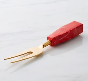 Ensemble de couteaux à fromage et à beurre brillants avec finition dorée et manche en résine attrayant – Articles de cuisine uniques - Product Image 3