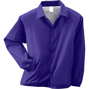 Men's Burgundy <b>Coach</b> Jacket Long Sleeve Button Front Stand Collar Windproof Outerwear - Product Image 4