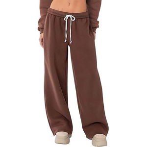 Pantalon de jogging en molleton personnalisé pour femme, patchwork, décontracté, avec taille élastique, pour le sport - Product Image 1