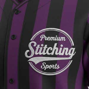 Custom Sublimation <b>Baseball</b> Jersey Latest Design Your Own Button Team Uniform Breathable Quick Dry 100% Polyester Anti-Bacterial - Product Image 4