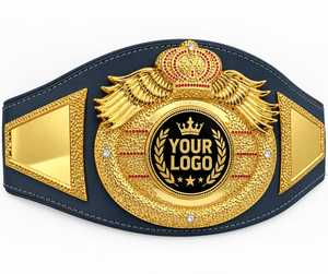 เข็มขัดแชมป์มวยแบบกำหนดเอง ทำจากหนัง PU เข็มขัดแชมป์ MMA สำหรับทุกเพศ ทนทาน ระบายอากาศได้ดี เหมาะสำหรับการฝึกซ้อม ฝึกต่อสู้ เทควันโด ยิวยิตสู - Product Image 3