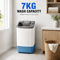 7KG Custom Logo 10KG Single Tub Top Loading Semi Automatic Washing Machine for Household Daily Use