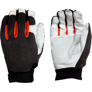 Guantes de Trabajo Mecánicos de Piel de Cabra de Alta Resistencia, Agarre Superior, Puño de Seguridad Antideslizante - Product Image 1