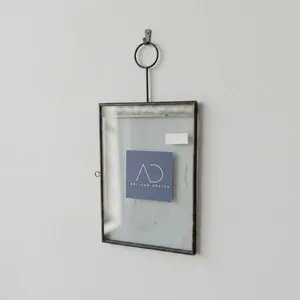 ARTISAN <b>DESIGN</b> Metal Glass Photo <b>Frame</b> Rectangle Vertical PF391 black finish <b>wall</b> decor - Product Image 3