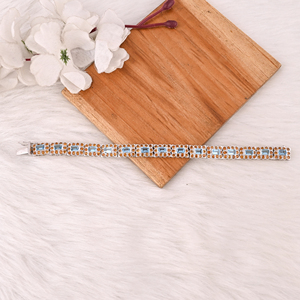 Luxury <b>Gemstone</b> <b>Bracelet</b> Featuring Natural Blue Topaz and Citrine in 925 Sterling Silver Fashions Jewelry for Unisex - Product Image 3