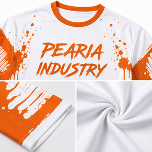 Camiseta de Fútbol Blanca y Naranja de Manga Corta, Personalizable con Estampado, para Aficionados - Product Image 2