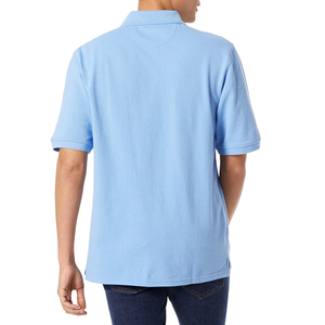 Chemises décontractées pour hommes en coton tricoté, douces, respirantes, légères, à manches courtes, motif uni, tendance, vente en gros - Product Image 3