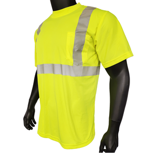 Camisetas de Trabajo de Alta Visibilidad Reflectantes para Hombre, Camiseta de Seguridad de Secado Rápido - Product Image 5