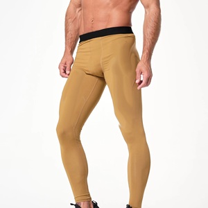 Custom Latest Skin Color Men Engineered Performance Knit Gym Pant Made With High Stretch Fabric With Low Waist Contrast Belt - Product Image 5