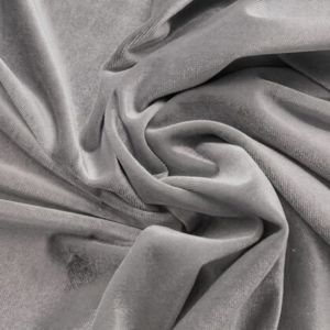Winter <b>Fabric</b> Fast Shipping Wholesale light gray color breathable Silk 9000 Korean Velvet <b>Fabric</b> for Dress suit solid china bulk - Product Image 3