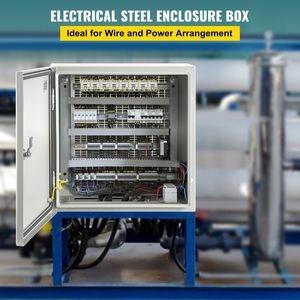 Armadio Elettrico in Acciaio NEMA 4X 16 X 16 X 8 Piedi IP67 Impermeabile e Antipolvere per Uso Esterno/Interno - Product Image 3