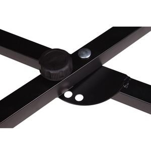 Supporto Professionale per Tastiera Pieghevole a X con Tubo Singolo Glarry, Nero, Supporto per Strumenti Musicali - Product Image 5