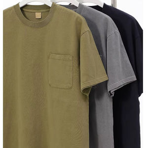 Camiseta de algodón para hombre con cuello redondo, camiseta de algodón premium de manga corta, camiseta clásica informal de algodón, camiseta de algodón extragrande - Product Image 1