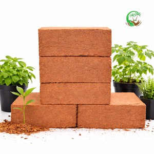 UAE Supply 5Kg Cocopeat Blocks Low EC Buffered Coir Pith High Expansion Bulk Export Supplier Middle East Market From India - Product Image 1