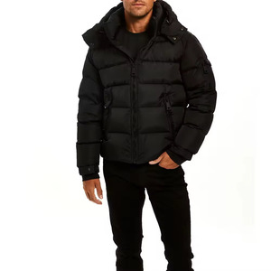 Chaqueta de burbujas estilo streetwear para hombre, diseñada para brindar calidez como una auténtica chaqueta de invierno. - Product Image 1
