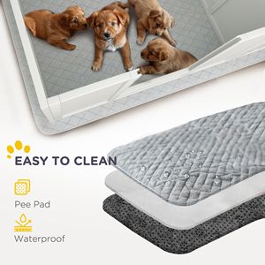 Cuccia per Parto Cani di Taglia Piccola, Media e Grande 165 cm x 80 cm con Tappetino Impermeabile, Porta Regolabile, Gabbia e Casetta per Animali Domestici - Product Image 6