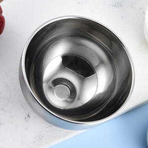 Bol à salade en acier inoxydable à bord profond, prix usine, vendu à l'unité, compatible lave-vaisselle, pour cuisson, pâtisserie, préparation et stockage alimentaire - Product Image 4