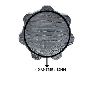 Handmade Damascus Steel Ashtray Unique Pattern Metal Smoking Tray Durable Heat Resistant Ash Holder for Home Office <b>Table</b> Use - Product Image 1