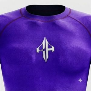 Nueva Camiseta Rash Guard de MMA para Adultos con Logotipo Blanco, Material Spandex/Poliéster, Impresión por Transferencia de Calor RIVIAN ATLANTIC - Product Image 6