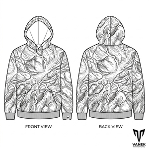 เสื้อฮู้ดดี้ผู้ชาย พิมพ์ลายสายฟ้า สไตล์ลำลอง ทรงโอเวอร์ไซส์ ผ้าฝ้าย 100% เสื้อผ้าฤดูหนาว สตรีทแวร์ กันน้ำ ผ้าเทอร์รี่ - Product Image 5
