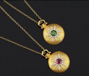 Artesanía Italiana Clásica, Retro, Chapado en Oro de 18K, Plata de Ley 925, Diamante Cultivado en Laboratorio, Certificado IGI, Vintage, Regalo Elegante para Fiestas - Product Image 1