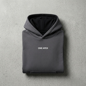 เสื้อฮู้ดดี้โอเวอร์ไซส์สีเทาชาร์โคลพรีเมียม ผ้าฟลีซหนานุ่ม สั่งผลิตได้ตามแบบ OEM ODM ขายส่ง เสื้อผ้าสตรีทแวร์ - Product Image 5
