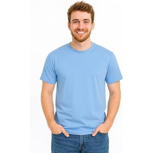 T-shirt Homme 100% Coton à Manches Longues, Vierge et Uni, Impression Logo Personnalisé, Qualité Supérieure, Fabricant 2026 – Nouvelle Collection en Promotion - Product Image 1