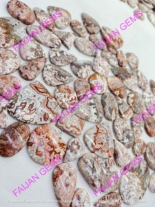 FAIJAN GEMS Pierres précieuses naturelles de haute qualité (Opale Jaspe Rosita) Cabochons toutes formes mélangées, tailles et poids personnalisables, certifiées par un tiers - Product Image 2