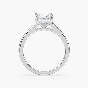 1 carat Princess Cut Diamond Engagement <b>Ring</b> Yellow <b>Gold</b> Classic Women's Jewelry yellow <b>gold</b> elegant timeless women - Product Image 4