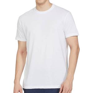 T-shirt à manches courtes pour homme, col rond, coupe classique, tricoté, couleur unie, décontracté - Product Image 6