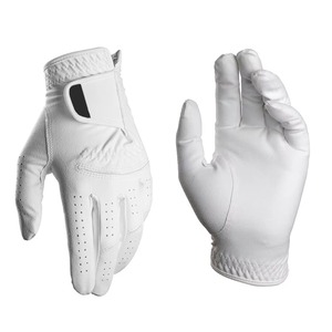 JNM SAFETY ถุงมือกอล์ฟผ้าสีขาวนุ่มมือขวาแบบเต็มนิ้วกันลื่นระบายอากาศได้สายรัดข้อมือแบบปรับได้สำหรับผู้ชายกีฬา - Product Image 1