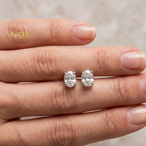 Zyorio Jewels Marquise Cut Lab Grown Diamond Stud <b>Earrings</b> 1ct Each 2pcs D VS1 IGI Certified 14K White Gold Trendy Women's <b>Fine</b> - Product Image 4