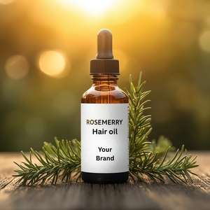 Aceite para el Crecimiento del Cabello con Hoja de Romero Herbal, Envase de Marca Privada, Aceite Esencial Natural a Granel para Todo Tipo de Cabello, Servicio Certificado OEM/ODM - Product Image 1
