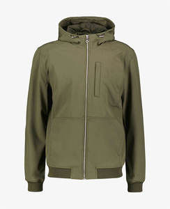 Veste Softshell Légère et Respirante pour Homme avec Capuche Col Montant Caractéristiques Extérieures Imperméables-Style High Street - Product Image 5