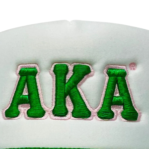 AKA White Green Hat Embroidered Letter Baseball <b>Cap</b> Two Tone Adjustable Cotton Headwear Casual Fashion <b>Vintage</b> Style <b>Cap</b> for Men - Product Image 5