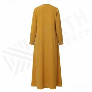 ชุดกิโมโนแบบ OEM ปี 2025 เสื้อคลุมอาบายะ ผ้าโพลีเอสเตอร์เนื้อนุ่ม ยืดหยุ่นสูง หนาขึ้น สำหรับผู้หญิงมุสลิม คอวี แขนยาว เหมาะสำหรับงานปาร์ตี้ รอมฎอน งานแต่งงาน - Product Image 2