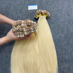 ผมต่อแบบเทปอิน พรีเมียม เส้นตรง ผมแท้เวียดนาม สีบลอนด์ # ผมแท้ 100% 60 เส้น ขนาด 8-34 นิ้ว จากผู้ผลิตชั้นนำ - Product Image 1