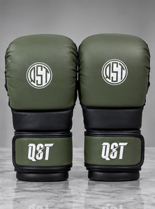 Gants de MMA durables en cuir PU, gants de protection pour l'entraînement, rembourrage renforcé, fermeture Velcro réglable au poignet - Product Image 5